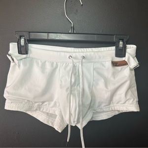 John Galliano, white swimsuit